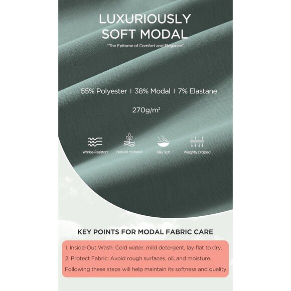 Women's Slate Green Soft Raglan Long Sleeves Sweatshirts for Oversized Crew Neck - Picture 6 of 6